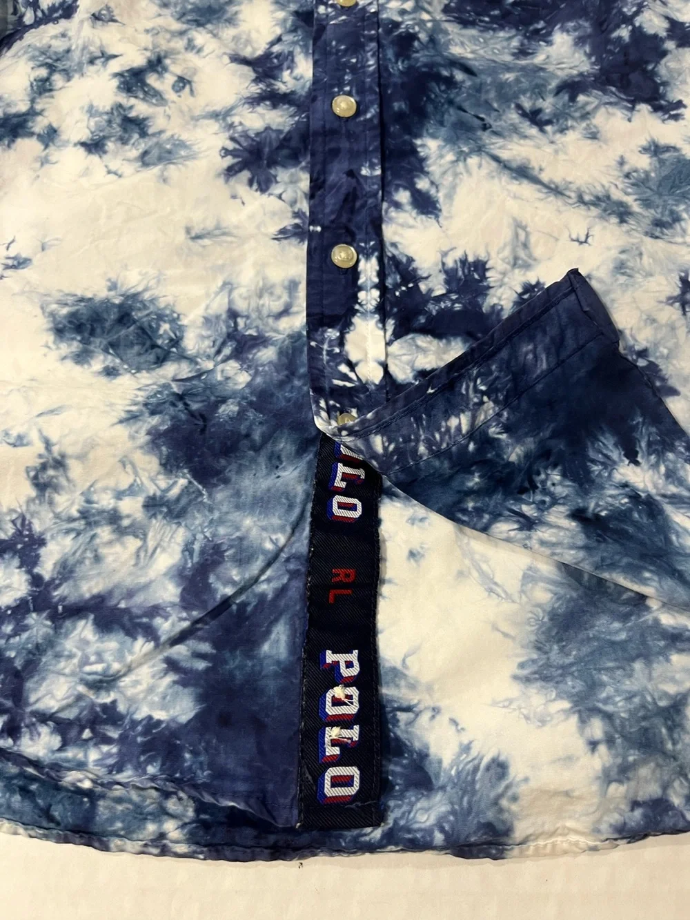 RALPH LAUREN BOYS TIE DYE BUTTON SHIRT
